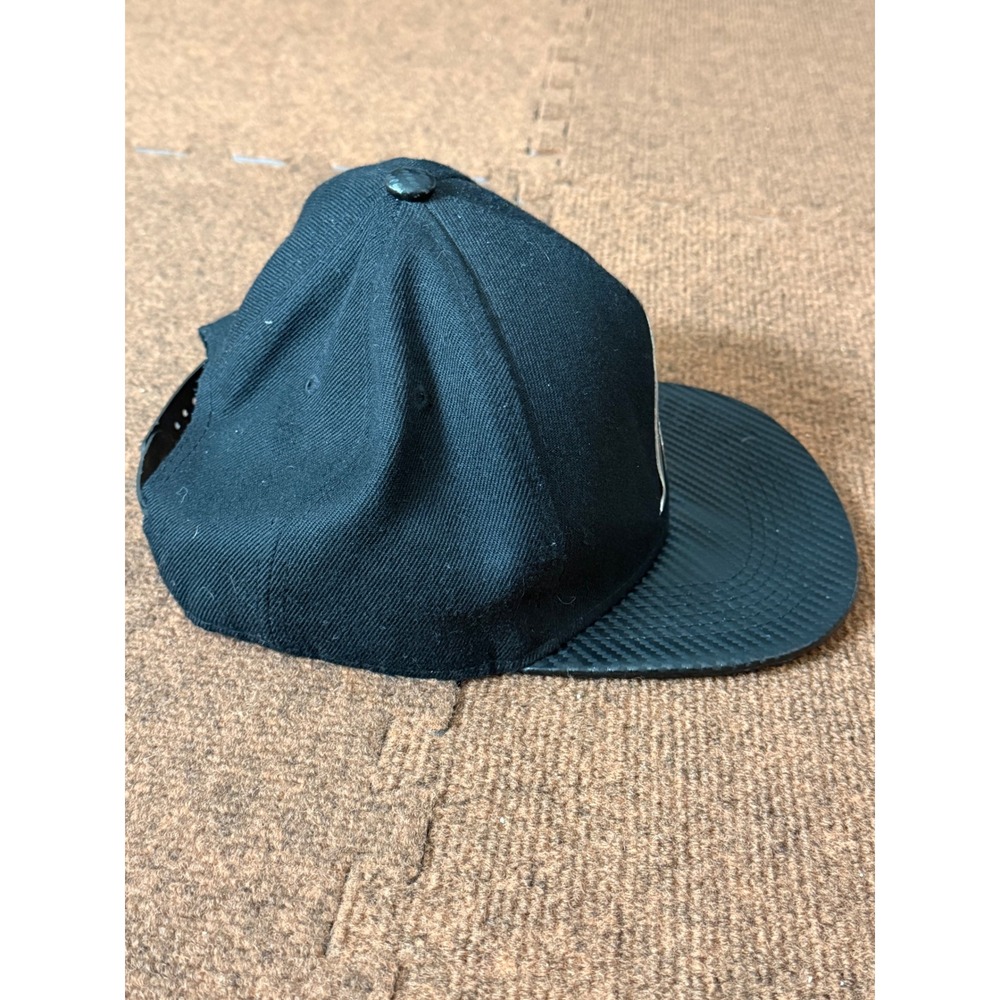 Assassins Creed Odyssey Black Snapback Hat Spartan Logo Carbon Fiber Brim Cap - Picture 7 of 10